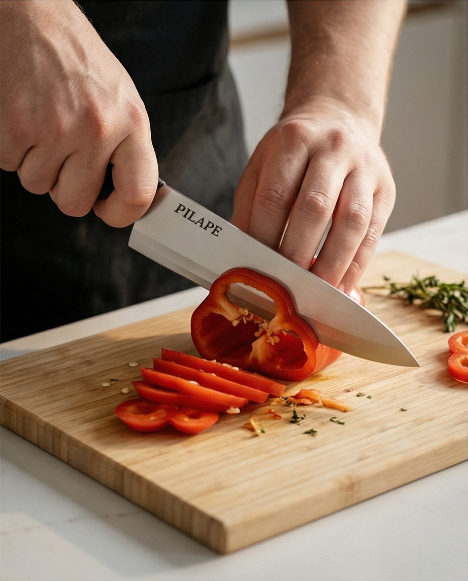 Pilape Keramisk køkkenkniv – 20 cm med hvidt blad