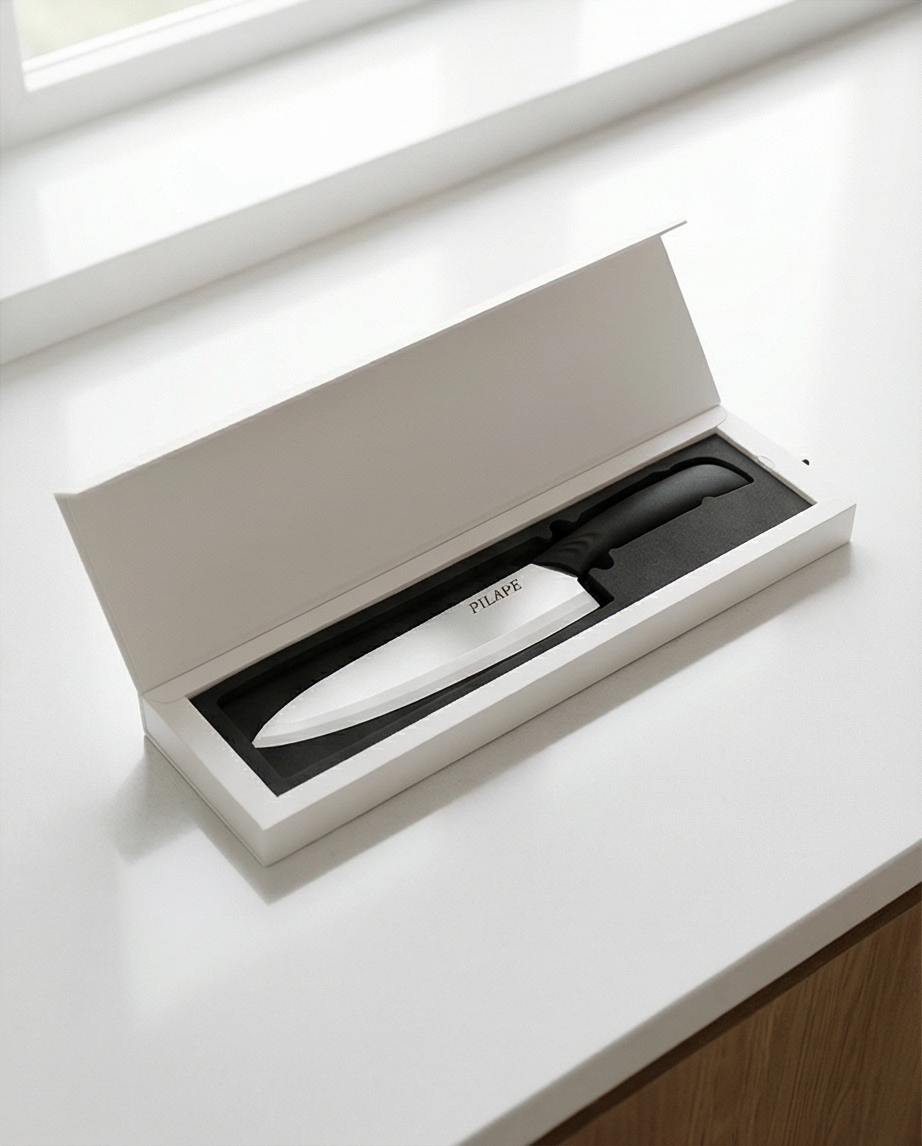Pilape Keramisk køkkenkniv – 20 cm med hvidt blad