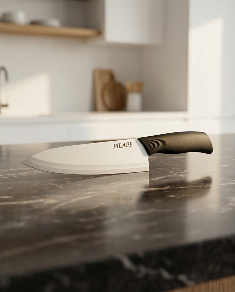 Pilape Keramisk køkkenkniv – 20 cm med hvidt blad