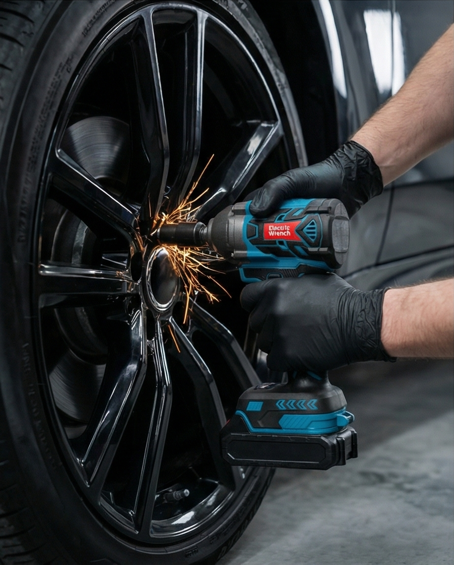 Kraftfuld 18V batteri-slagnøgle / boltskruemaskine – komplet sæt